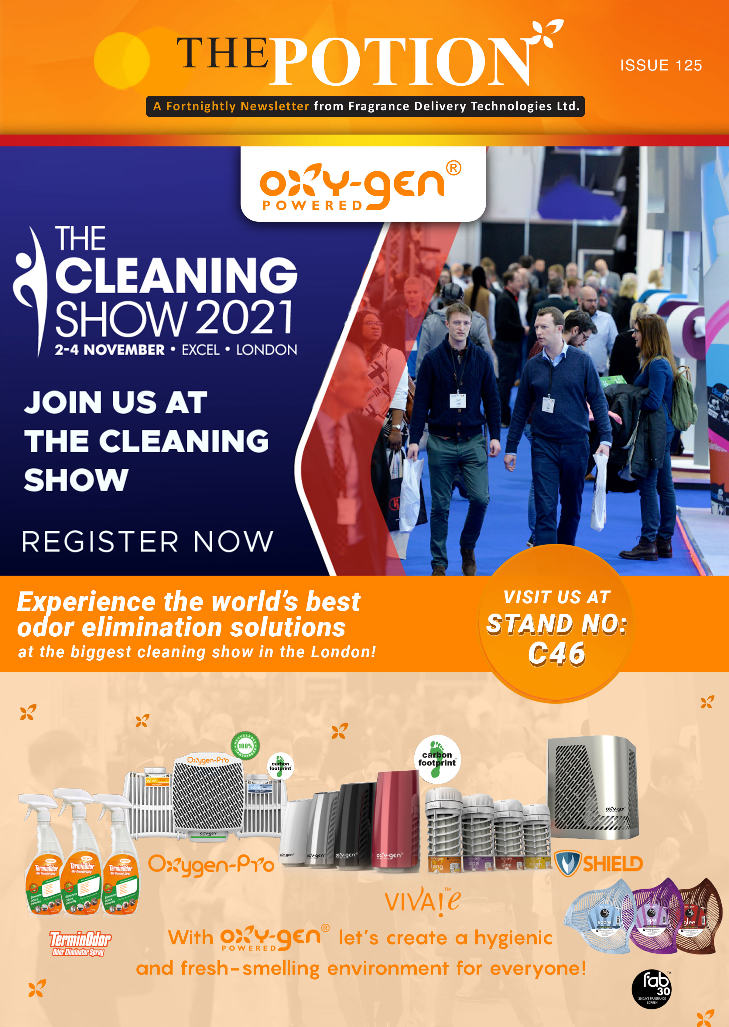 Visit Oxy-Gen Powered at the Cleaning Show - The Potion 125