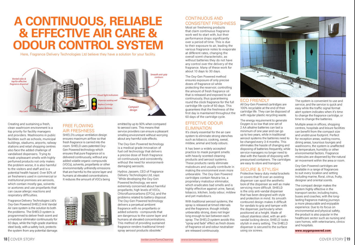 A Continuous, Reliable & Effective Air Care & Odour Control System